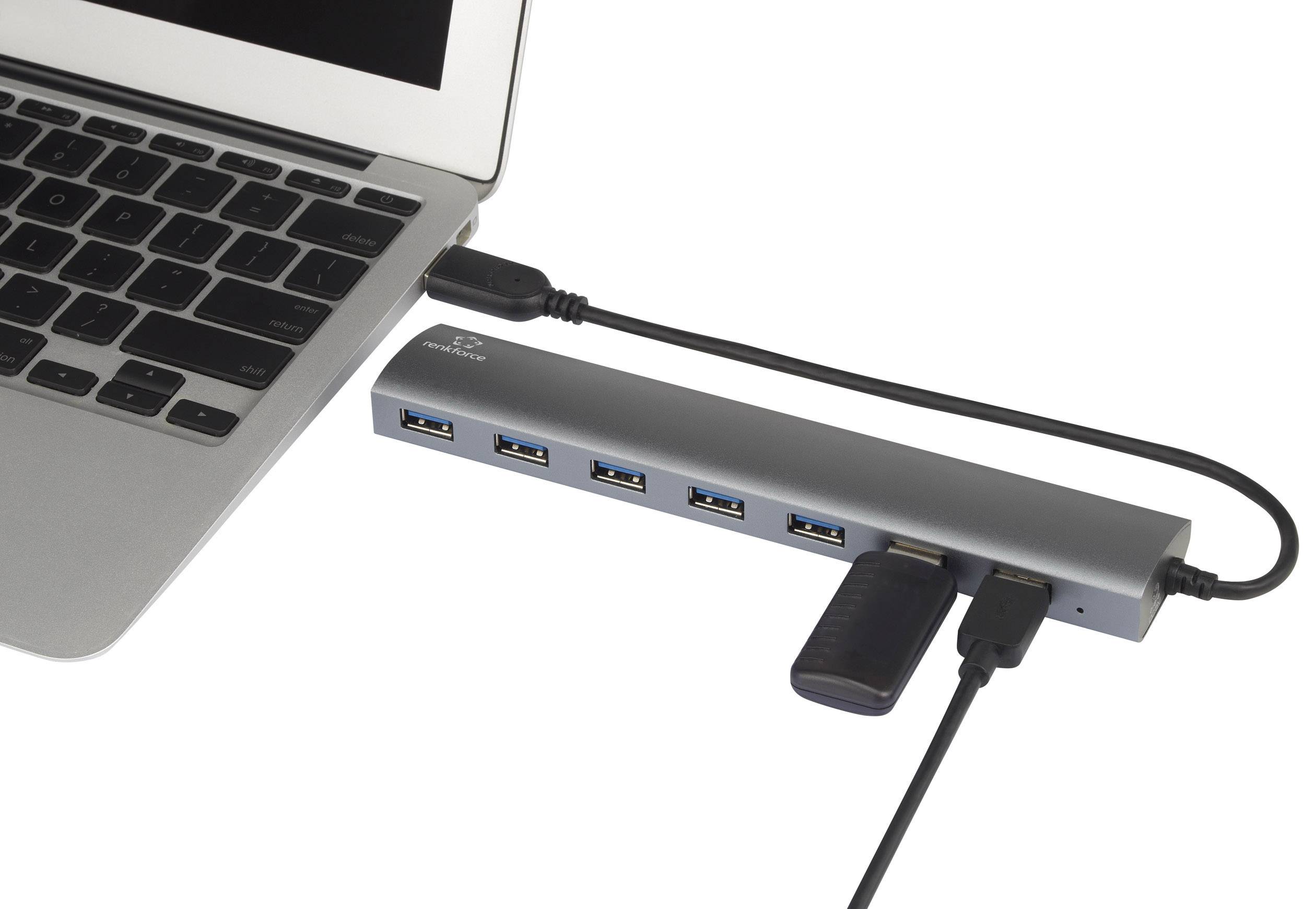 Renkforce Poorten Usb Gen Hub Aluminium Conrad Be