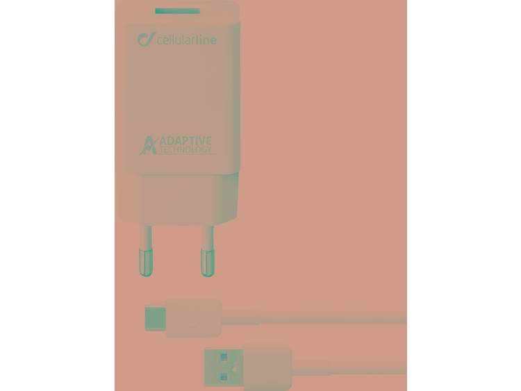 USB-oplader Cellularline ACHSMKIT15WTYCW 39229 (Thuislader) Uitgangsstroom (max.) 2400 mA 1 x USB 2.