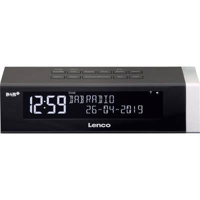 Lenco CR-630 Wekkerradio DAB+, VHF (FM) USB Acculaadfunctie Zwart