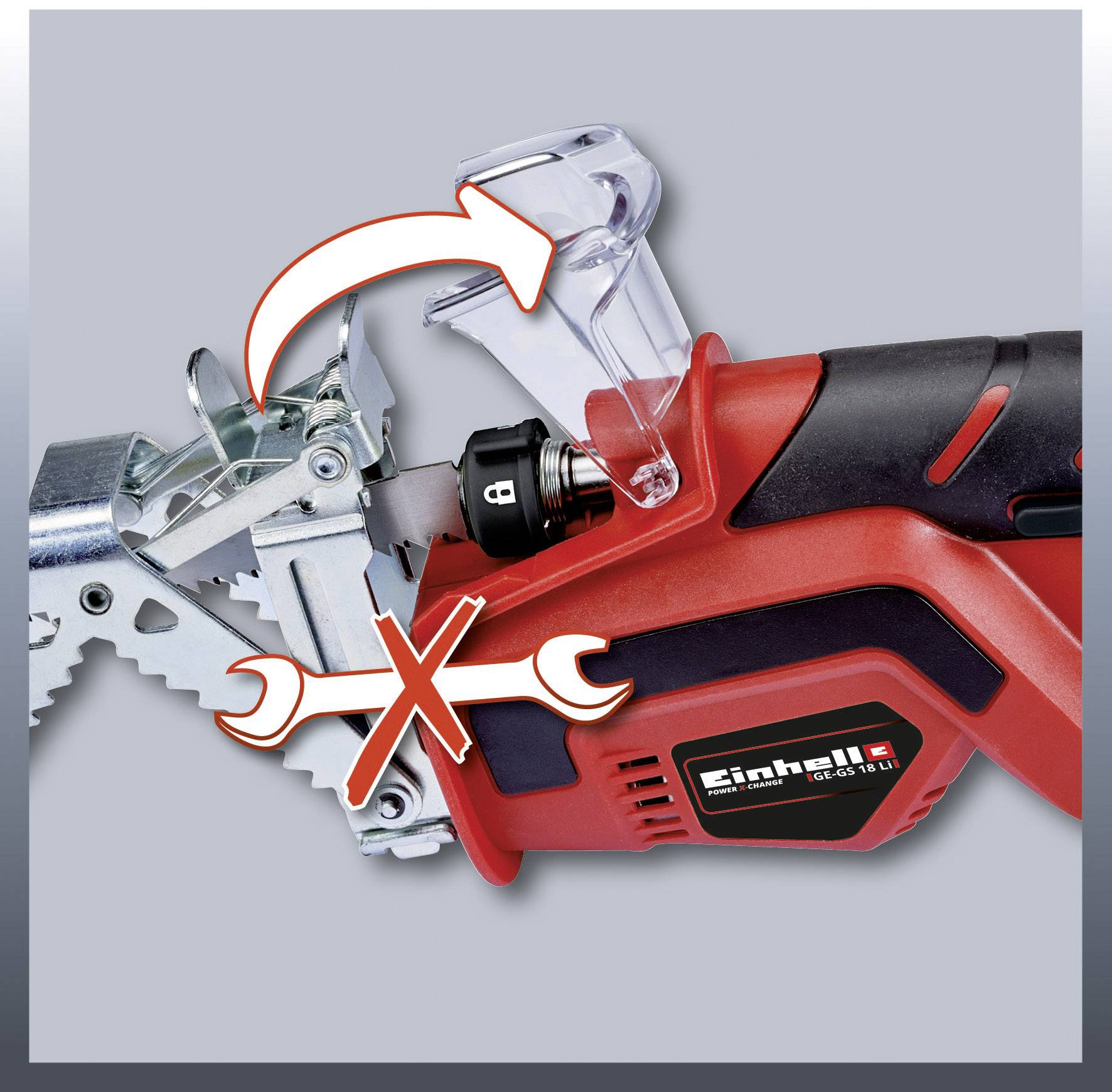 Einhell GE-GS 18 Li - Solo Zwart, Rood-3