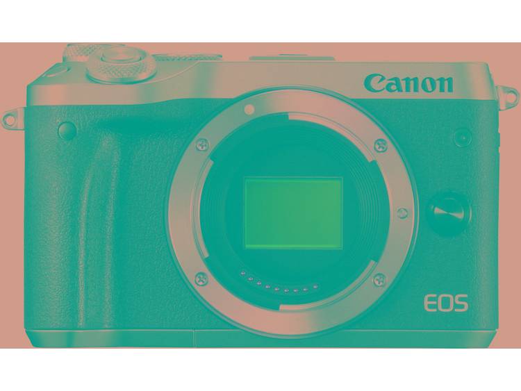 Systeemcamera Canon EOS M6 Behuizing (body) 24.2 Mpix Zilver WiFi, Bluetooth, Full-HD video-opname