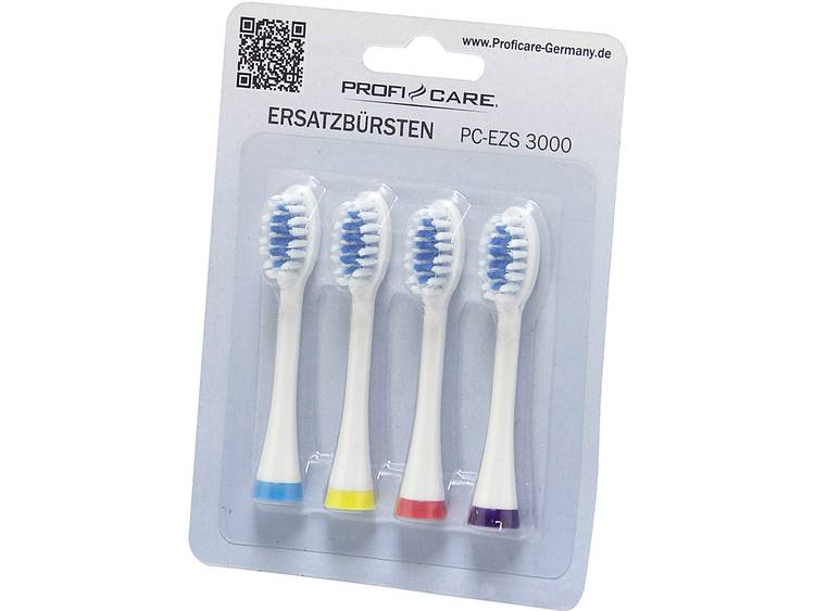 Opzetborstel voor elektrische tandenborstel Clatronic ZubehÃ¶rset PC-EZS 3000 4 stuks Wit