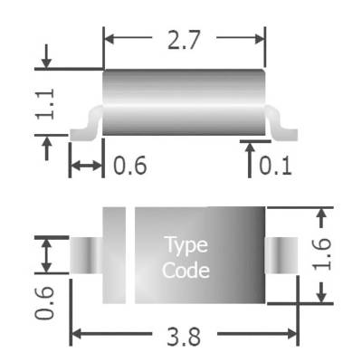 Diotec Snel schakel diode 1N4148W SOD-123 75 V 150 mA Tape cut