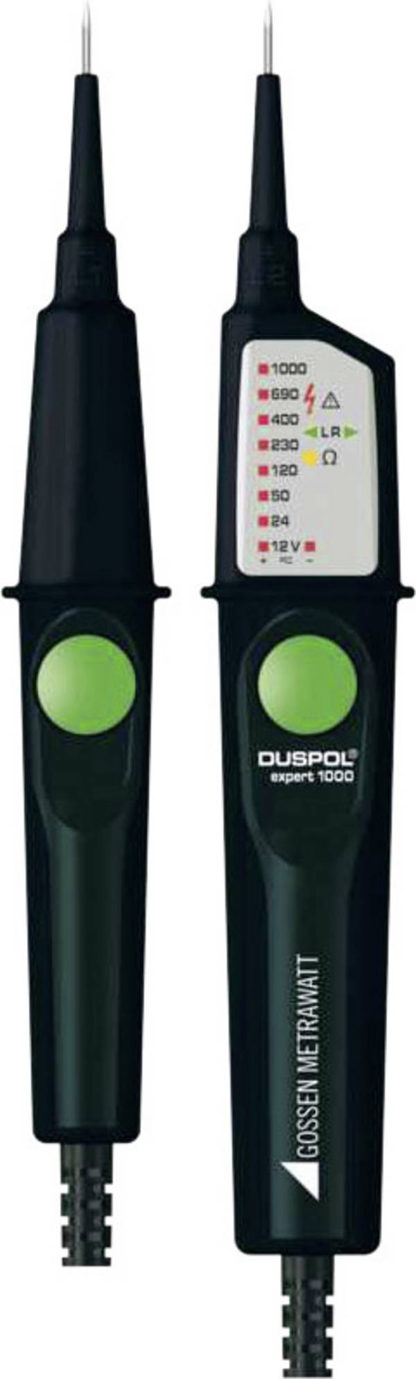 Gossen Metrawatt DUSPOL expert 1000 Tweepolige spanningstester  CAT III 1000 V, CAT IV 600 V LED, Vibratie, Akoestisch