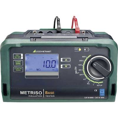 Gossen Metrawatt METRISO BASE Isolatiemeter Kalibratie (DAkkS) 50 V, 100 V, 250 V, 500 V 100 GΩ