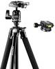 Mantona Tripod 3/8 inch Werkhoogte=35 - 144 cm Zwart Kogelkop