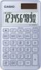 Casio SL-1000SC Zakrekenmachine Blauw Aantal displayposities: 10 werkt op zonne-energie, werkt op batterijen (b x h x d) 71 x 9 x 120 mm