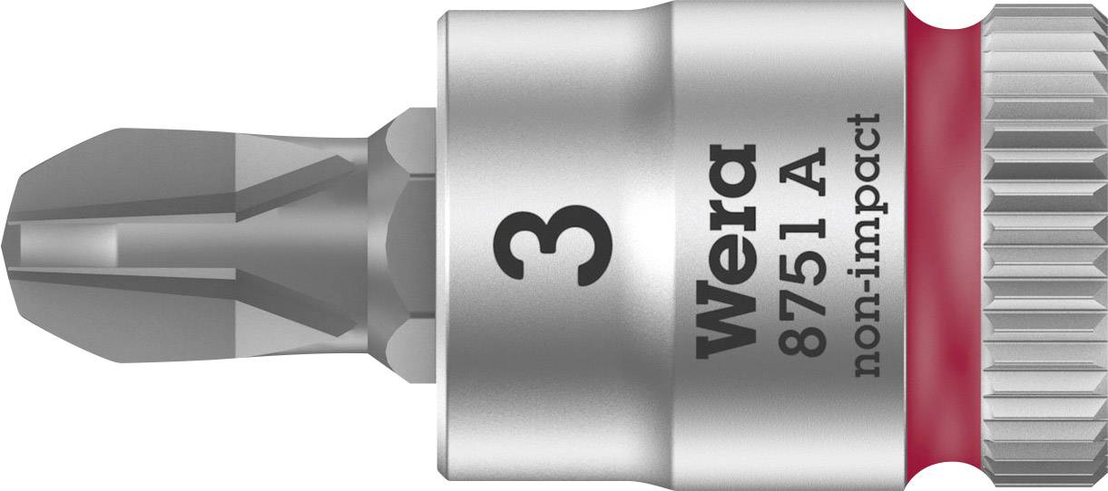 Wera 8751 A 05003352001 Kruiskop Phillips Dopsleutel-bitinzet Houderfunctie 6.3 mm 1/4" PH 3 1/4" (6,3 mm)