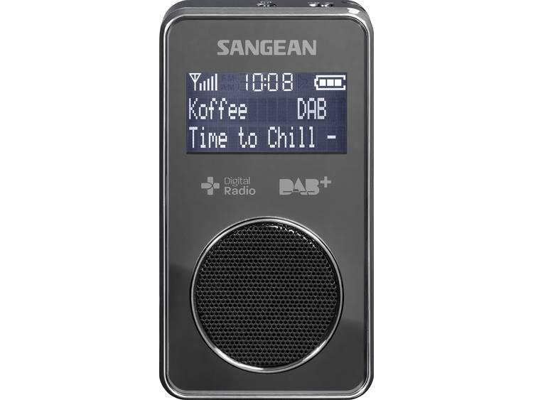 Sangean DPR-35 Zakradio DAB+, FM Herlaadbaar Zwart