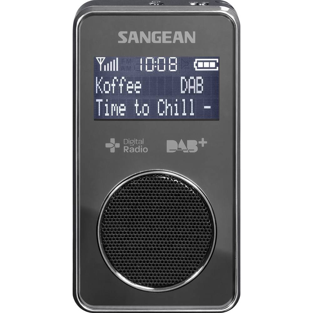 Sangean DPR-35 Zakradio DAB+, VHF (FM) Oplaadbaar Zwart