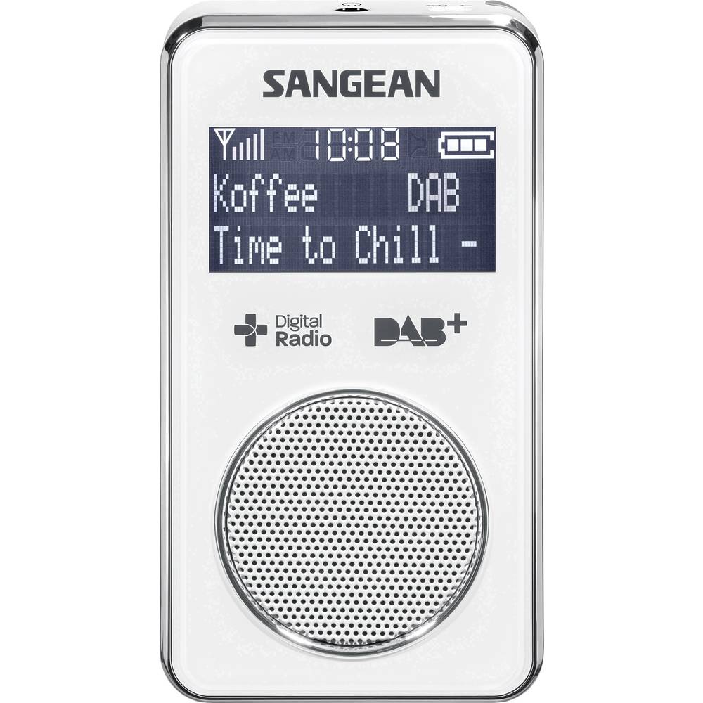 Sangean DPR-35 - Mini Radio - Draagbare Radio met DAB+ en FM - Wit