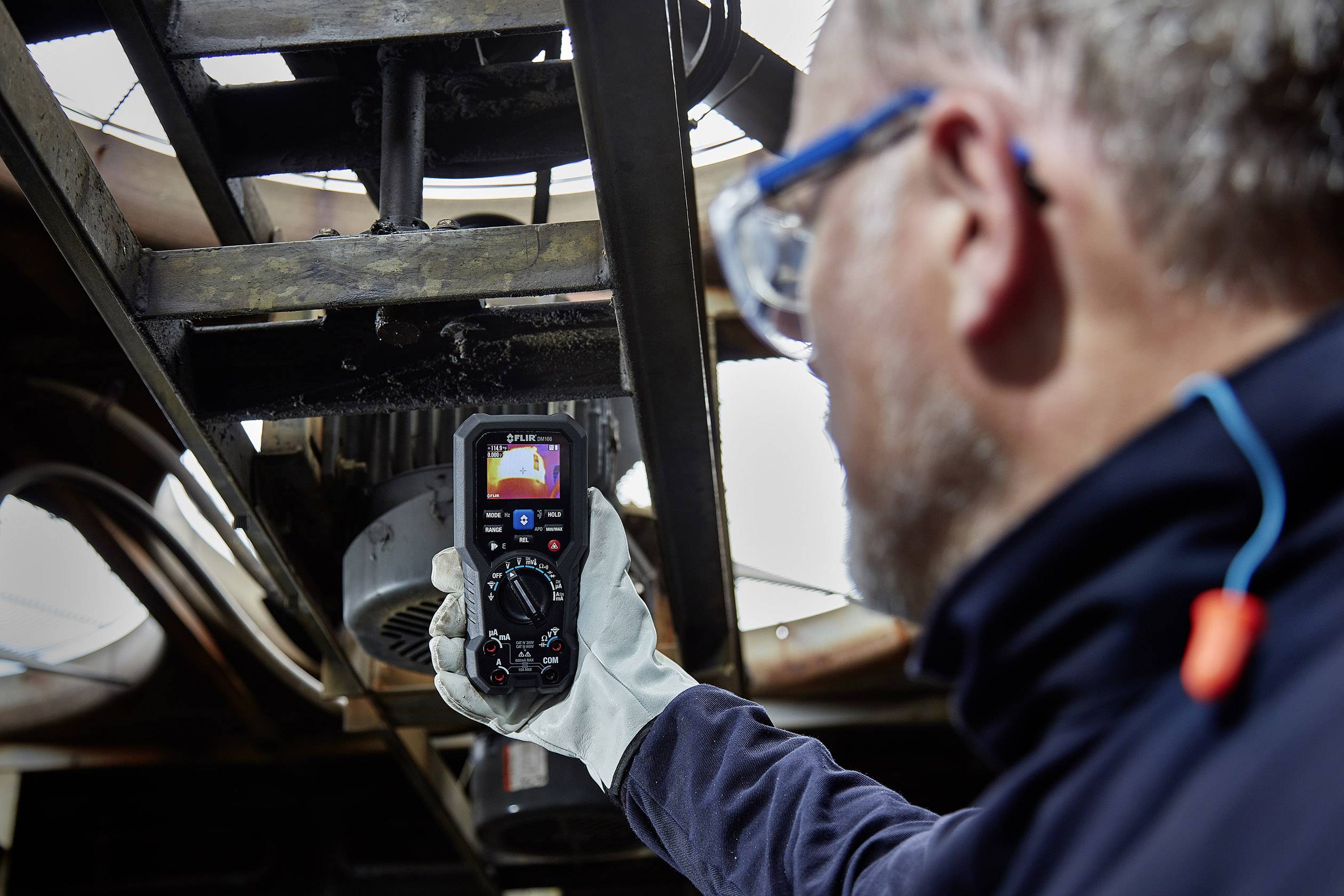 FLIR DM166 Multimeter Geïntegreerde warmtebeeldcamera CAT IV 300 V, CAT III 600 V-4