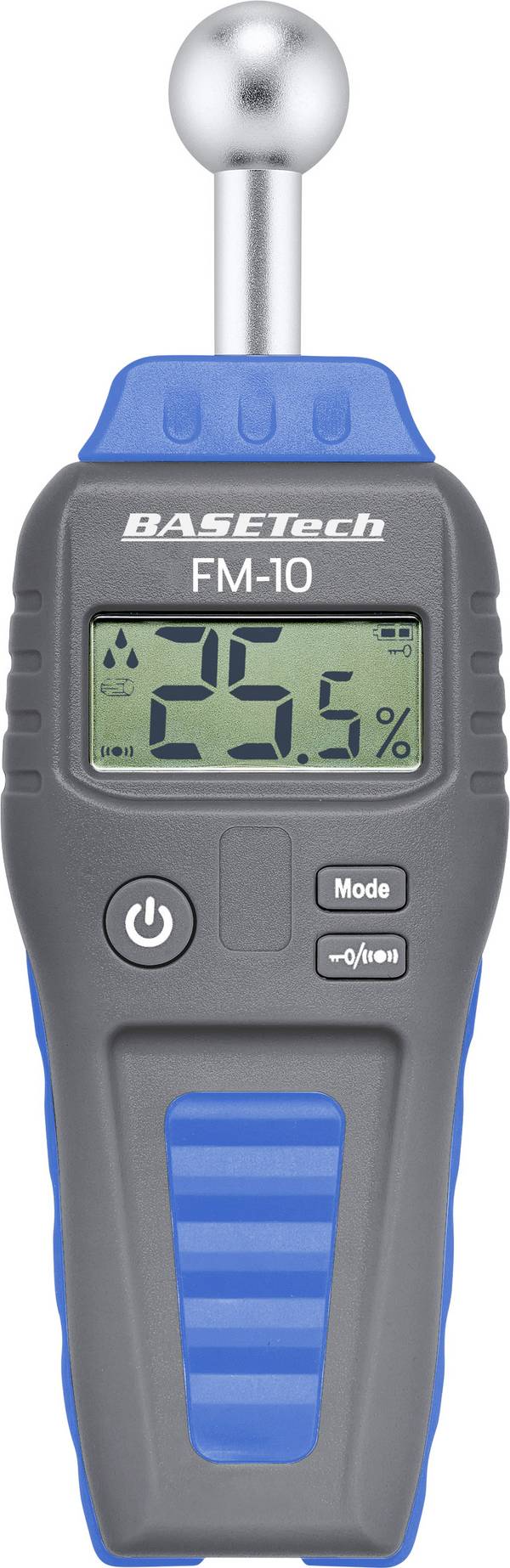 Basetech FM-10 Materiaalvochtmeter Meetbereik bouwvochtigheid 0.1 tot 99.9 %Vol. Meetbereik houtvochtigheid (bereik) 0.1 tot 99.9 %Vol.