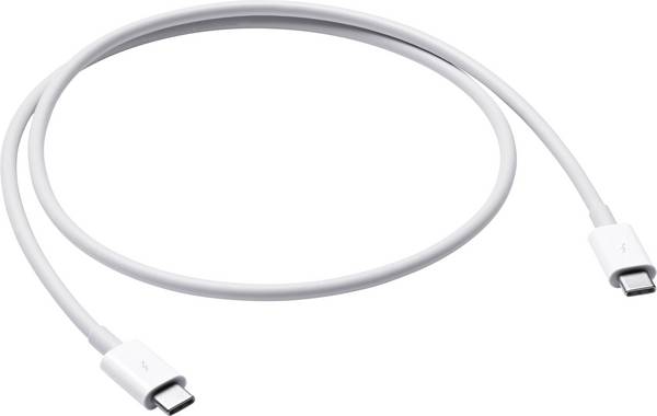 Apple MQ4H2ZM/A USB-kabel Thunderbolt 3 Thunderbolt (USB-C) stekker 0.80 m Wit