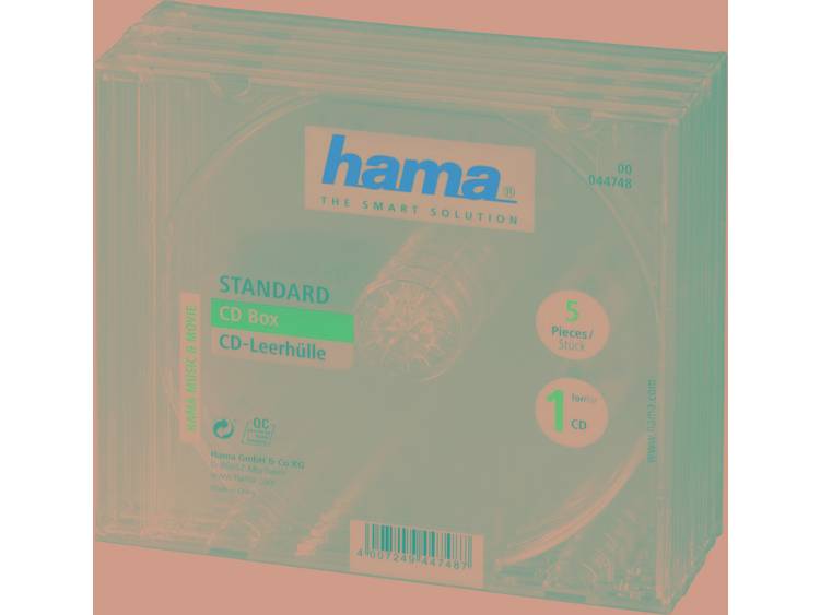 1x5 CD-Box transparant Jewel-Case 44748