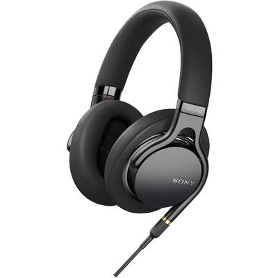 Sony MDR-1AM2 Over Ear koptelefoon  HiFi Kabel  Zwart Noise Cancelling, High-Resolution Audio Vouwbaar, Headset