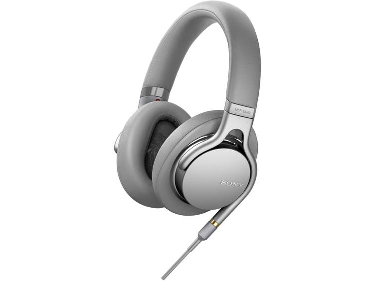 Sony MDR-1AM2 HiFi Oordopjes Over Ear Zilver Vouwbaar, High Resolution Audio, Headset, Ruisonderdruk