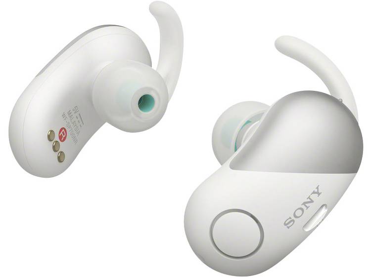 Sony WF-SP700N Sport Oordopjes In Ear Bluetooth Wit Headset, Ruisonderdrukking, Bestand tegen zweet