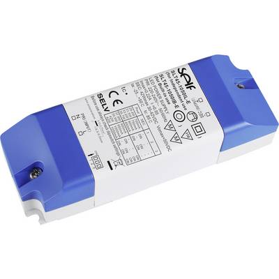Een rechthoekig elektronisch apparaat met blauwe uiteinden, voorzien van technische specificaties, CE- en TÜV-certificeringen.