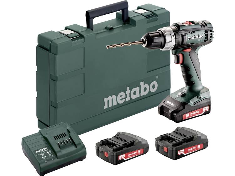 Accuschroefboormachine Metabo BS 18 L Set incl. 2 accus, incl. koffer 18 V 2 Ah Li-ion
