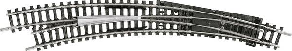 N Minitrix rails T14947 Gebogen wissel, Links  30 °  1 stuk(s)