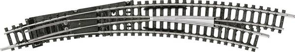 N Minitrix rails T14948 Gebogen wissel, Rechts  30 °  1 stuk(s)