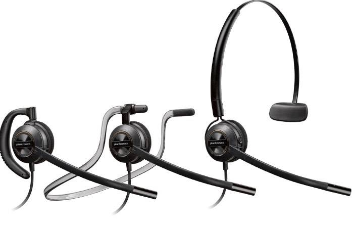 Plantronics On Ear headset Kabel Mono Noise Cancelling Computer