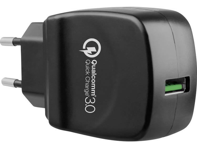 USB-oplader LVSUN QW20 LS-QW20-A (Thuislader) Uitgangsstroom (max.) 3000 mA 1 x USB 3.0 bus A Qualco
