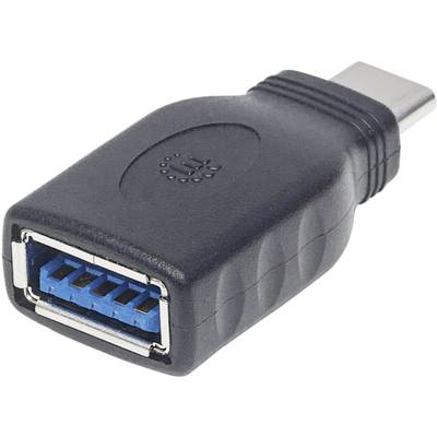 Manhattan USB 3.2 Gen 1 (USB 3.0) Adapter [1x USB 3.2 Gen 2 stekker C (USB 3.1) - 1x USB 3.2 Gen 2 bus A (USB 3.1)] Adap