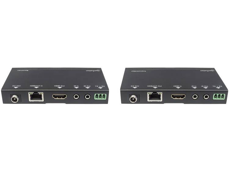 HDMI, LAN (10-100-1000 MBit-s), RS232 Extender (verlenging) via netwerkkabel RJ45 Manhattan HDMI-Sig