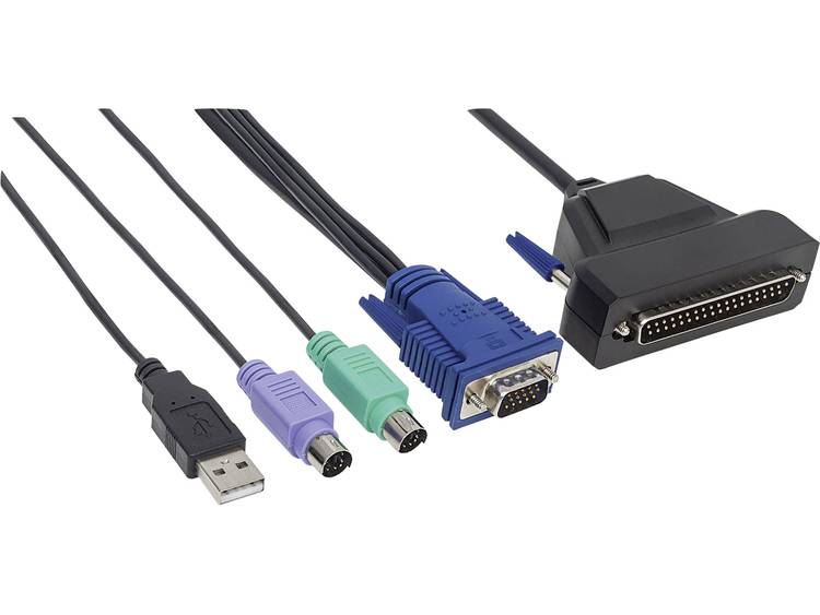 KVM Adapter Intellinet [1x D-sub bus 37-polig 1x PS-2 stekker, USB-A 2.0 stekker, VGA-stekker] 1.80 