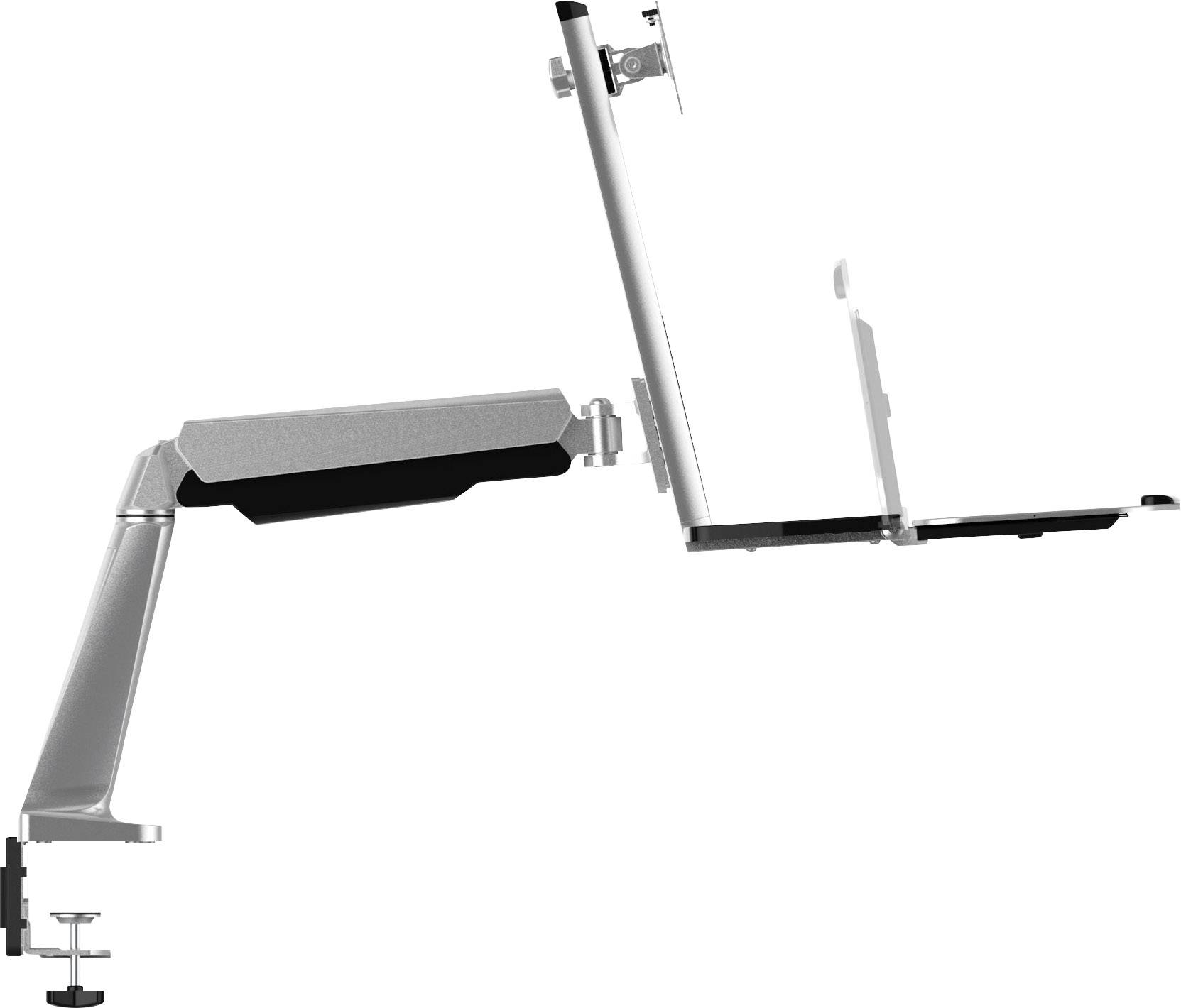 LogiLink BP0040 1-voudig Tafelbeugel voor monitor 33,0 cm (13") - 81,3 cm (32") Toetsenbordhouder, Draaibaar, In hoogte -1