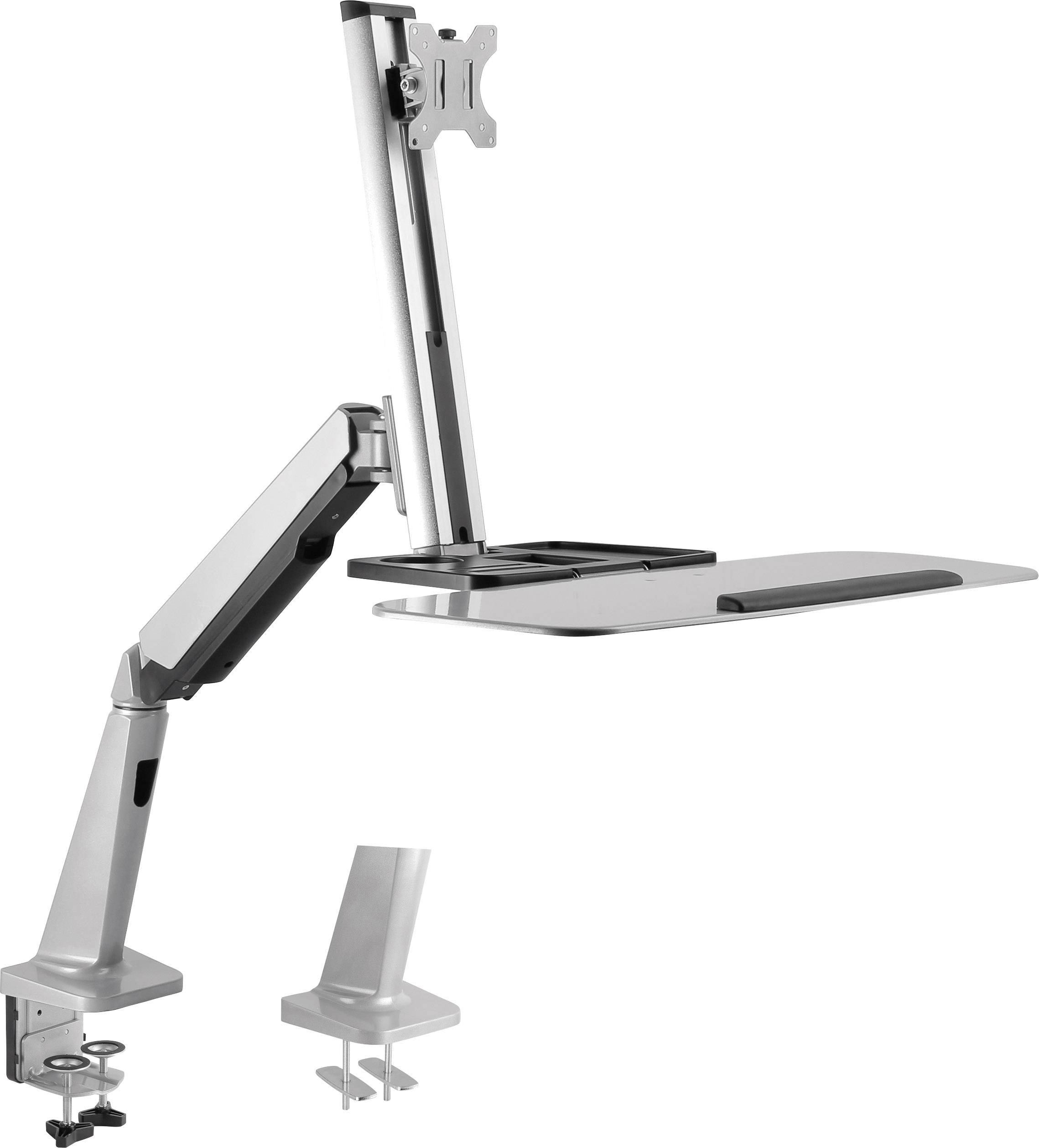 LogiLink BP0040 1-voudig Tafelbeugel voor monitor 33,0 cm (13") - 81,3 cm (32") Toetsenbordhouder, Draaibaar, In hoogte -2