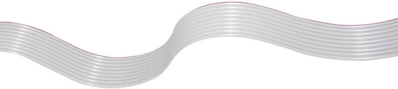 Een witte, flexibele slangvoering met een rode markering kronkelt zich in een golvende vorm.