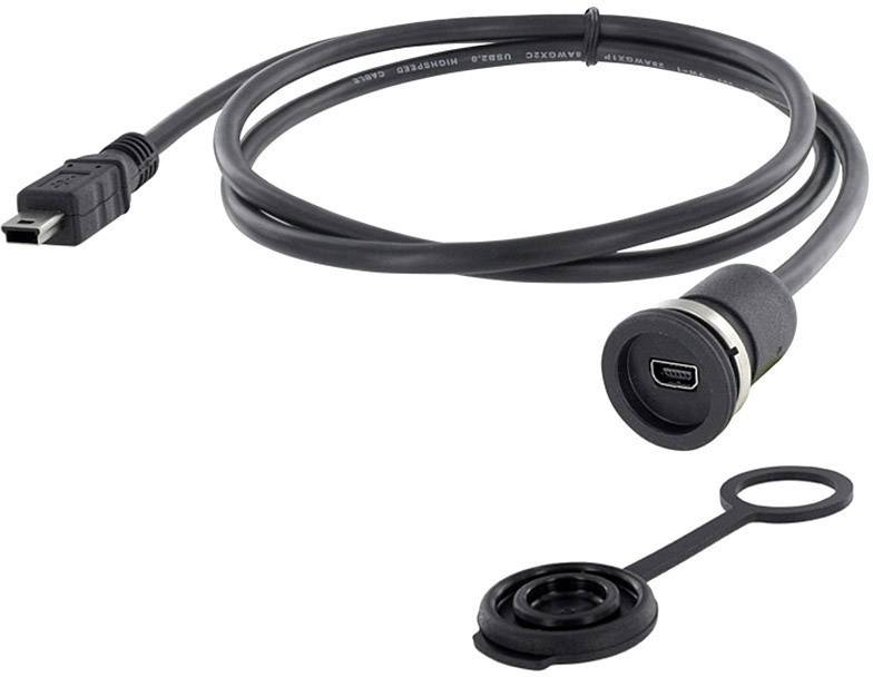 Zwart USB-kabel met Micro-USB-aansluiting en afneembare beschermkap, geschikt voor aansluiting en bescherming van aansluitingen.