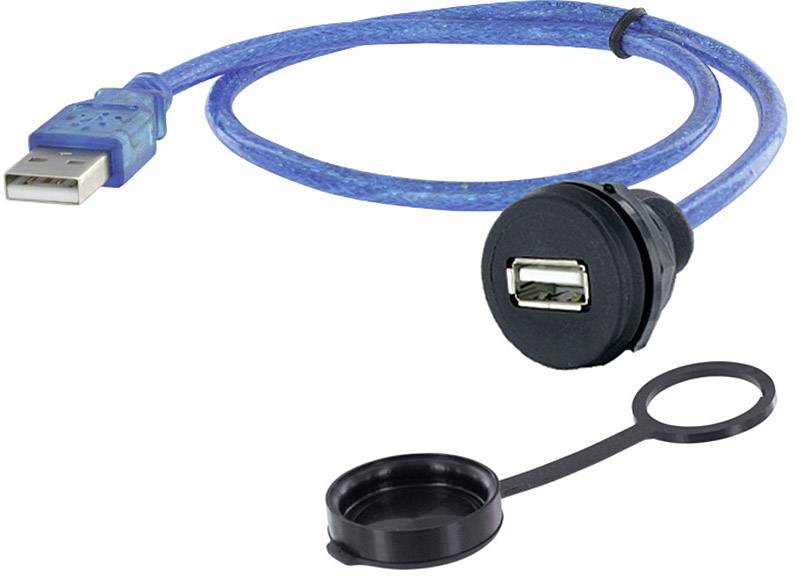 encitech 1310-1018-02 1310-1018-02 USB 2.0 type A Chassisbus, inbouw M22 1 stuk(s)