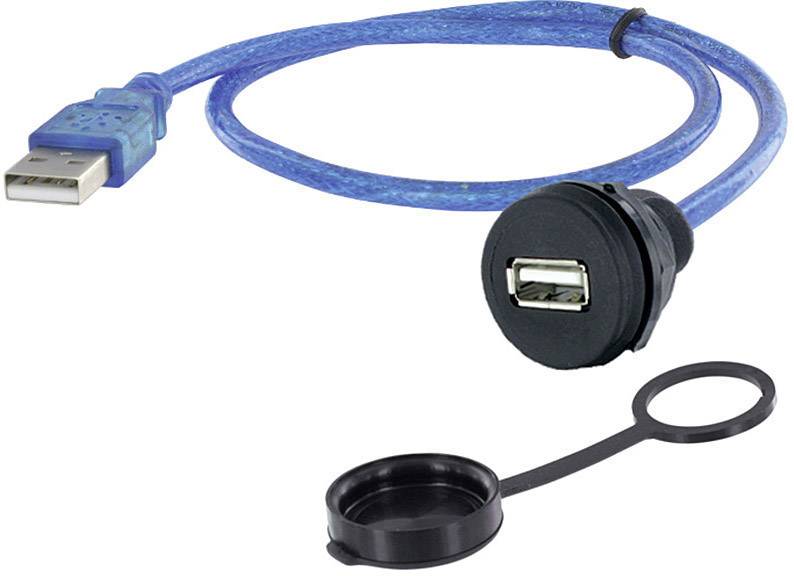 encitech 1310-1018-05 1310-1018-05 USB 2.0 type A Chassisbus, inbouw M22 1 stuk(s)