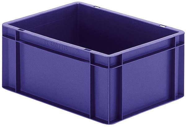 LA-KA-PE 204036 Stapelbak  Transport-Stapelkasten TK 400/175-0, blau aus Polypropylen (VPE 4 Stück) Geschikt voor levensmiddelen (l x b x h) 400 x 300 x 175 mm Blauw 4 stuk(s)