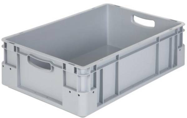 Alpha Paletten & Boxen 1657960 Stapelbak   Geschikt voor levensmiddelen (l x b x h) 800 x 600 x 220 mm Grijs 1 stuk(s)