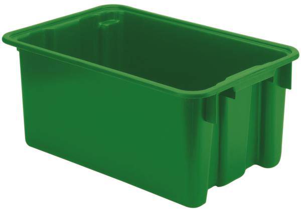 LA-KA-PE 701113 Stapelbak   Geschikt voor levensmiddelen (l x b x h) 600 x 400 x 250 mm Groen 5 stuk(s)