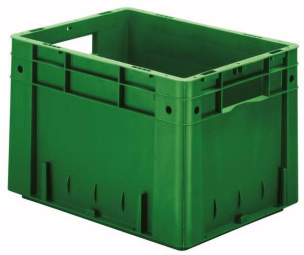 LA-KA-PE VTK 400/270-0 Stapelbak   Geschikt voor levensmiddelen (l x b x h) 400 x 300 x 270 mm Groen 4 stuk(s)