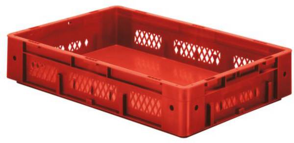 LA-KA-PE VTK 600/120-1 Stapelbak   Geschikt voor levensmiddelen (l x b x h) 600 x 400 x 120 mm Rood 2 stuk(s)