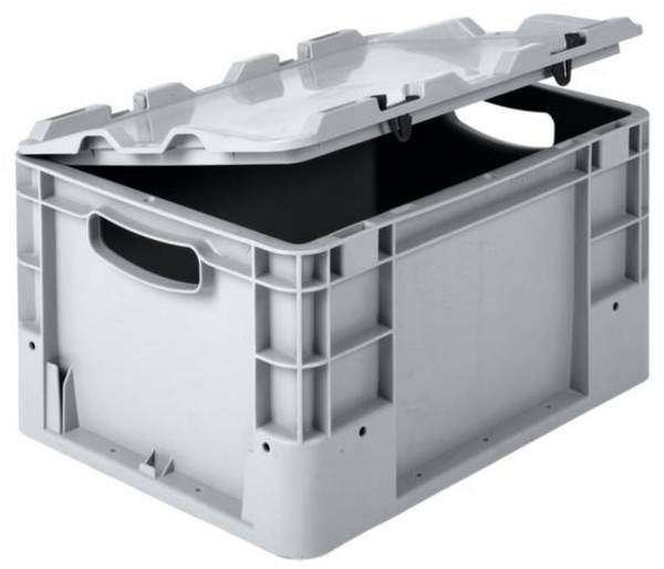 Alpha Paletten & Boxen 1658143 Stapelbak   Geschikt voor levensmiddelen (l x b x h) 600 x 400 x 220 mm Grijs 1 stuk(s)