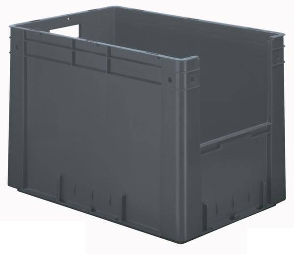 LA-KA-PE 509578 Stapelbak Universeel VTK 600/420-4 Geschikt voor levensmiddelen (l x b x h) 600 x 400 x 420 mm Grijs 2 stuk(s)