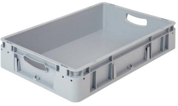 Alpha Paletten & Boxen 1658339 Stapelbak   Geschikt voor levensmiddelen (l x b x h) 600 x 400 x 120 mm Grijs 1 stuk(s)