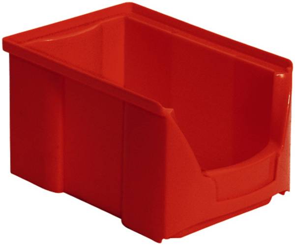 BRB Lagertechnik 977301 Zichtbak   Geschikt voor levensmiddelen (l x b x h) 230 x 145 x 125 mm Rood 25 stuk(s)