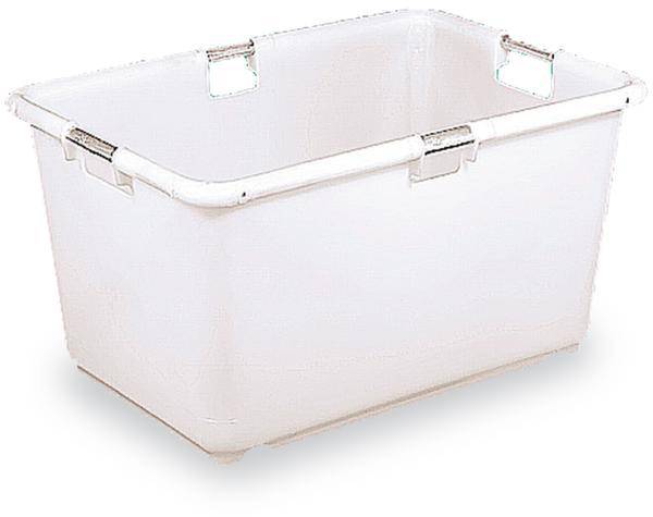 Alpha Paletten & Boxen 1658798 Stapelbak   Geschikt voor levensmiddelen (l x b x h) 830 x 570 x 400 mm Wit 1 stuk(s)