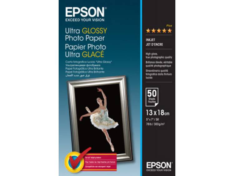 Epson Ultra Glossy Photo Paper, 130 x 180 mm, 300g-m, 50 Vel (C13S041944)