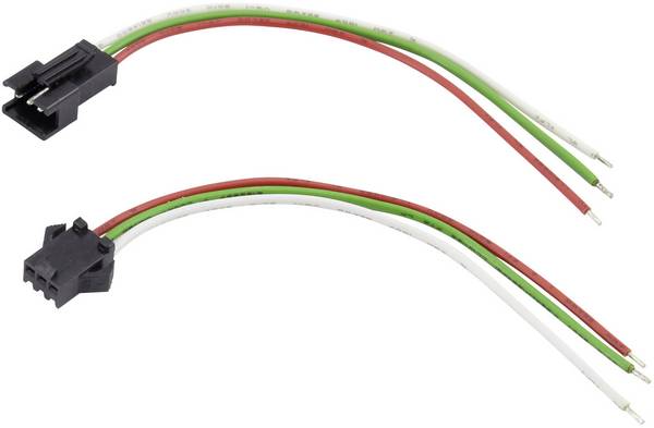 TRU COMPONENTS TC-6649236 Female header met kabel Totaal aantal polen: 3 Rastermaat: 2.50 mm 1 set(s)