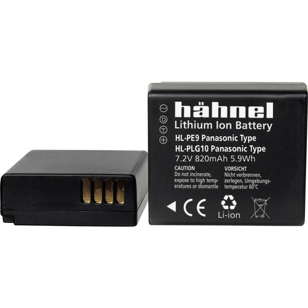 Hähnel HL-PE9 Camera-accu Vervangt originele accu DMW-BLE9 7.2 V 820 mAh